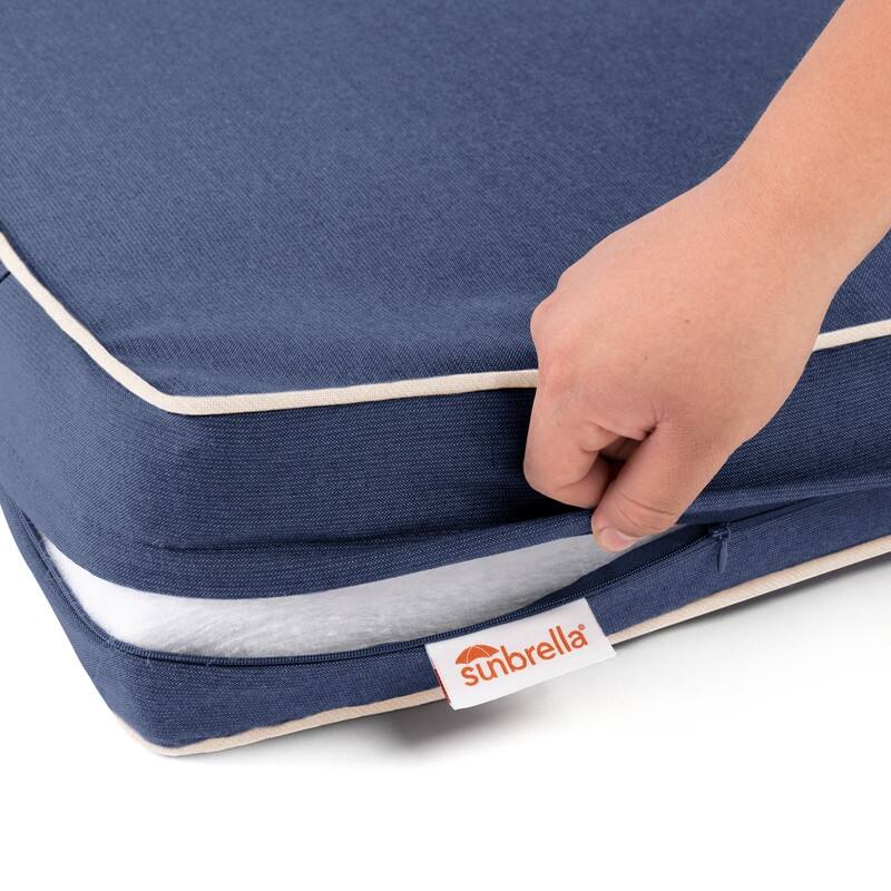 Sunbrella Contrast Corded Deep Seat Cushion by Austin Horn Classics