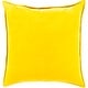 preview thumbnail 19 of 57, Artistic Weavers Harrell Solid Velvet 22-inch Throw Pillow Down - Bright Yellow