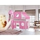 preview thumbnail 119 of 117, JACKPOT Prince & Princess Low Loft Twin Bed, Ladder Slide Tent & Tower