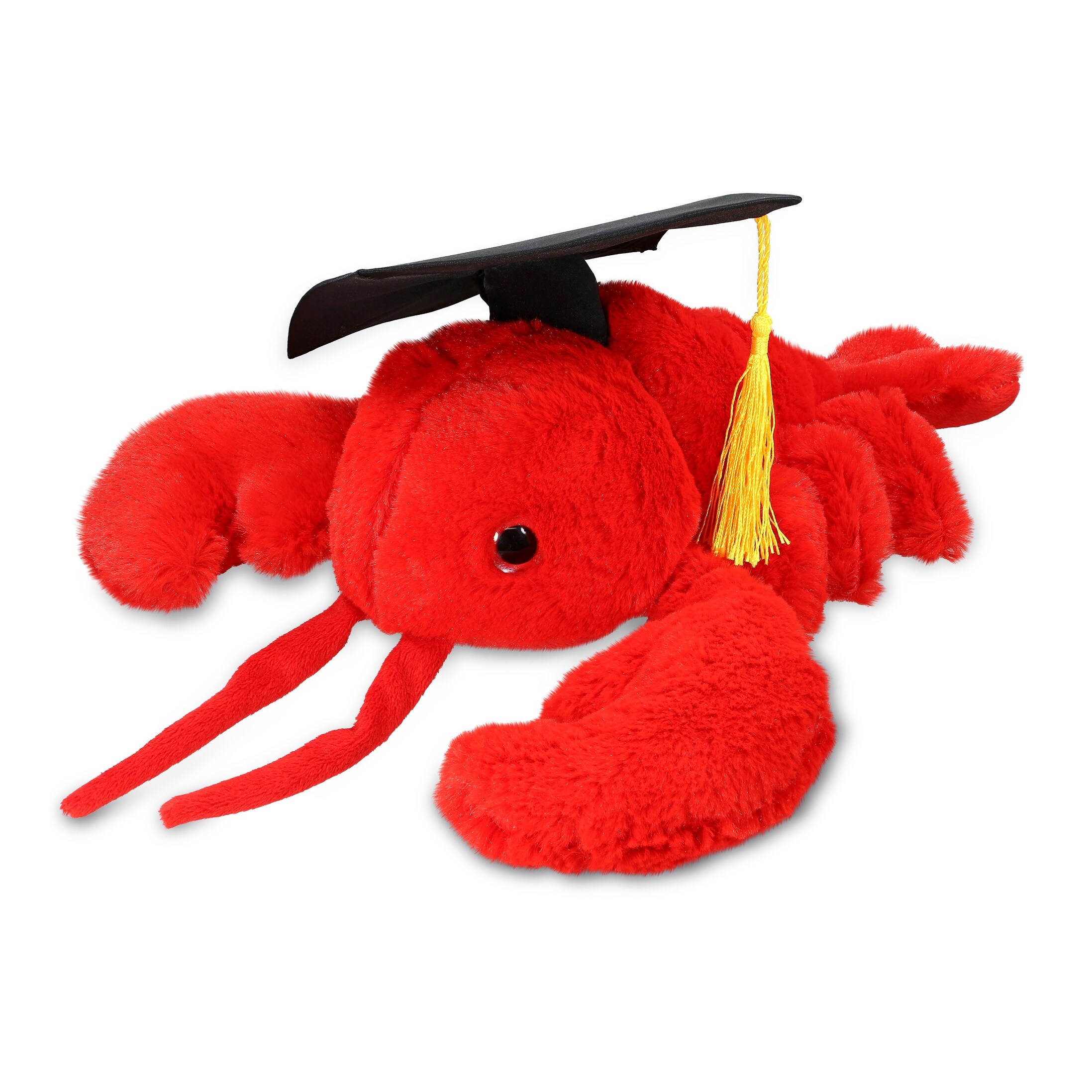 DolliBu Elegant Red Lobster Graduation Plush Toy With Cap With Tassel dollibu-elegant-red-lobster-graduation-plush-toy-with-cap-with-tassel