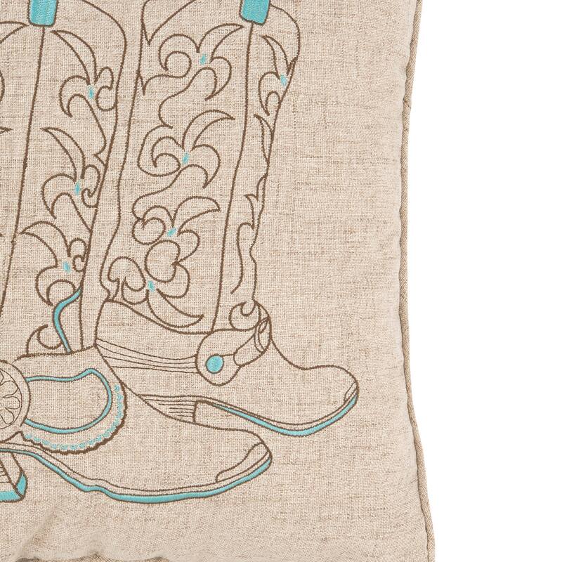 Cowboy Boots Decorative Accent Throw Pillow