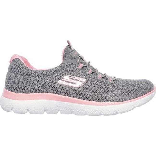 Shop Black Friday Deals On Skechers Women S Summits Sneaker Gray Pink Overstock 19114257