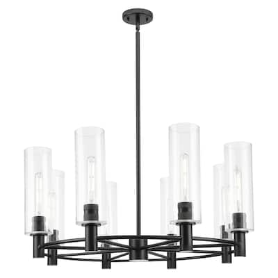 Innovations Lighting Downtown Urban - Crown Point - 8 Light 32" Stem Hung Chandelier with 12" Shade