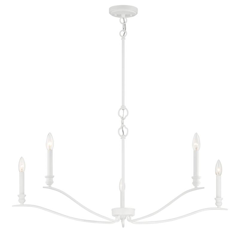 Meridian M10086 5 Light 15" Tall Taper Candle Style Chandelier
