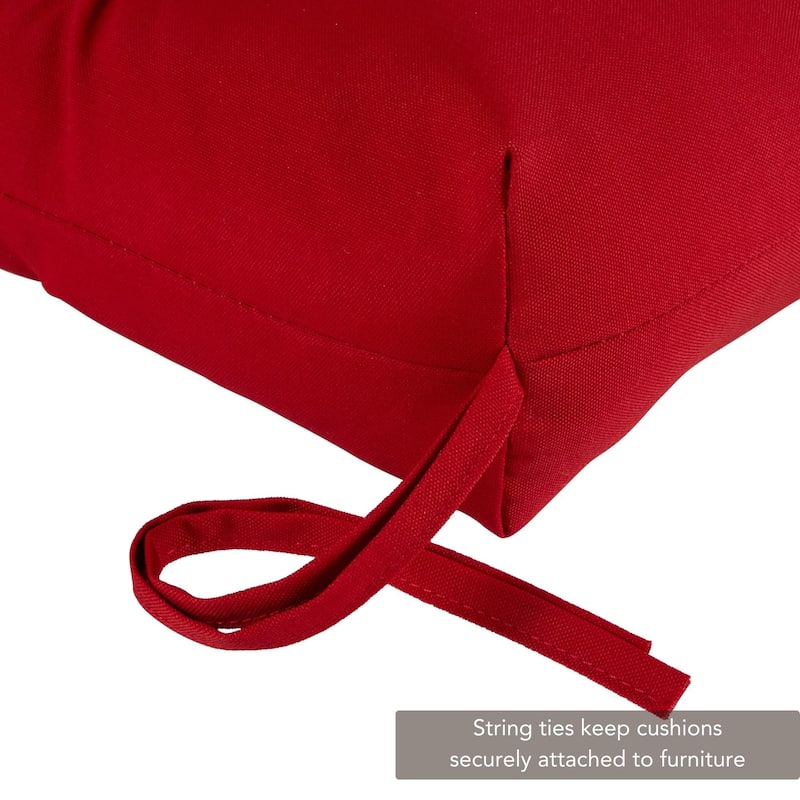 Salsa 51-inch Outdoor Red Bench Cushion (Cushion Only)
