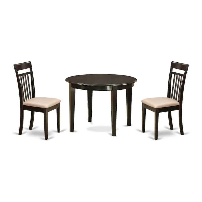 Coastal Dining Table Set - 5 Piece Kitchen Table with Chairs - Craftsman Style Table Set