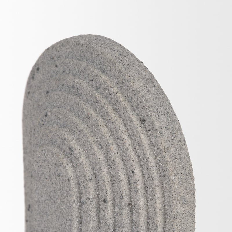 Kael Resin Textured Concrete Gray / Sandstone Decorative Object