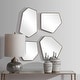 preview thumbnail 3 of 6, Scandinavian Style Wall Mirrors - 20" - Gold - Set of 4