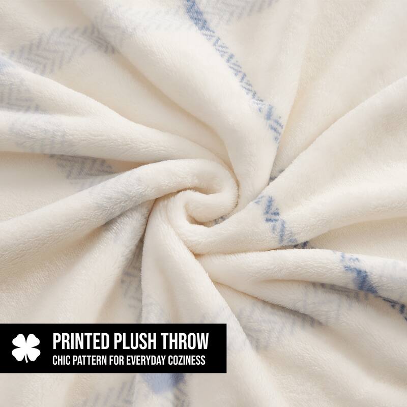 Lucky Brand Palmdale Throws Plush 50" x 70" Throw Blanket