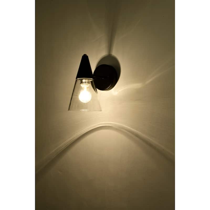 Latier 10 Inch Matte Black Wall Sconces 1-Lighted