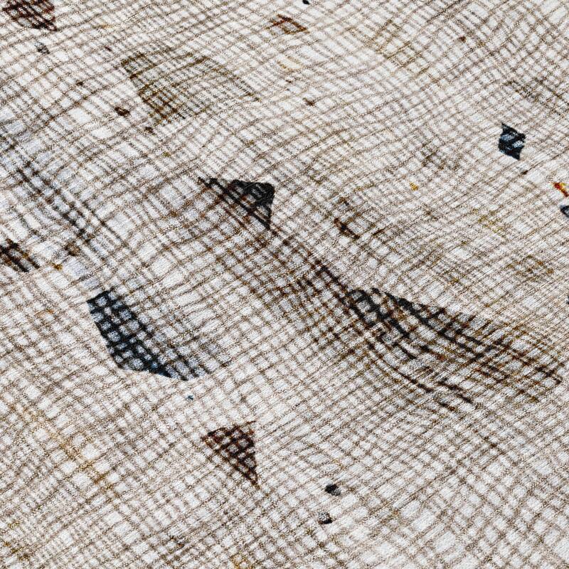 HomeRoots Abstract Transitional Rectangle Outdoor Rug