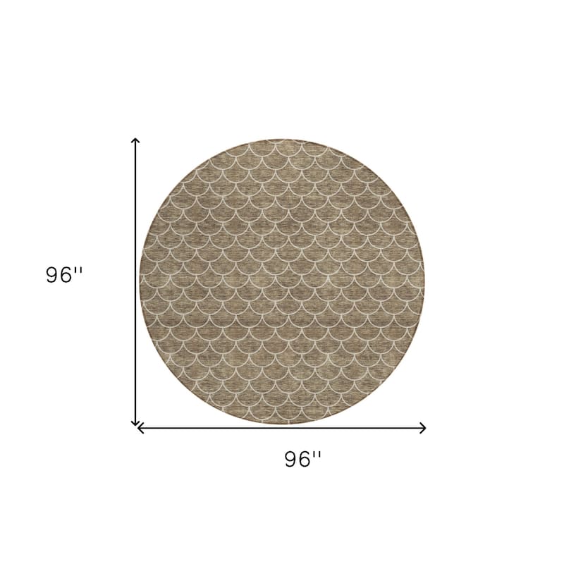 HomeRoots Geometric Transitional Rectangle Outdoor Rug
