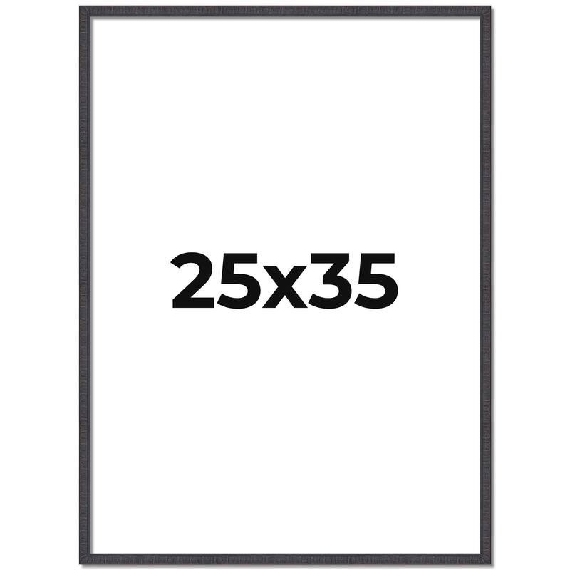 25x35 Frame Brown Solid Wood Picture Frame - Complete Modern Photo