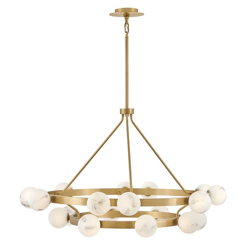 Fredrick Ramond FR41905 Selene 18 Light 48" Wide Ring Chandelier