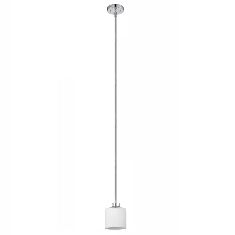 1-light Hanging Pendant w/ Etched Glass