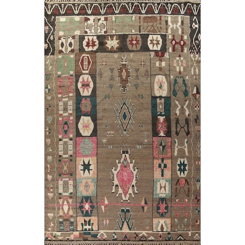 Geometric Tribal Moroccan Oriental Area Rug Wool Hand-knotted Carpet - 12'3" x 18'1"