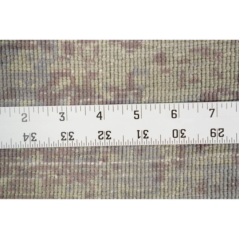 Hand Knotted Oriental Viscose Silk Carpet Modern Abstract Multi-Colored Abstract Area Rug - 4' 7'' X 2' 7''