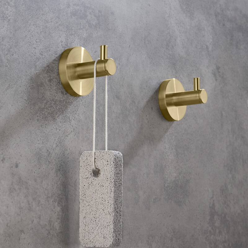 Circular 4-Piece Bathroom Hardware Set