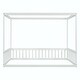 preview thumbnail 44 of 49, Full Size Canopy Frame Floor Bed with Fence