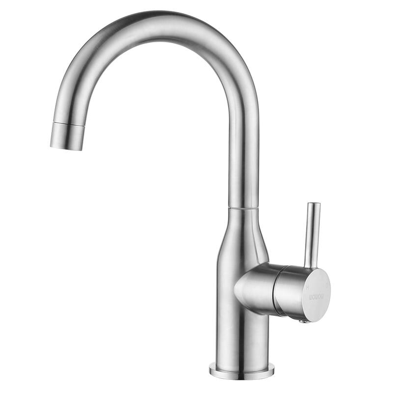 WOWOW Single Handle Bar Faucet - Brushed Nickel