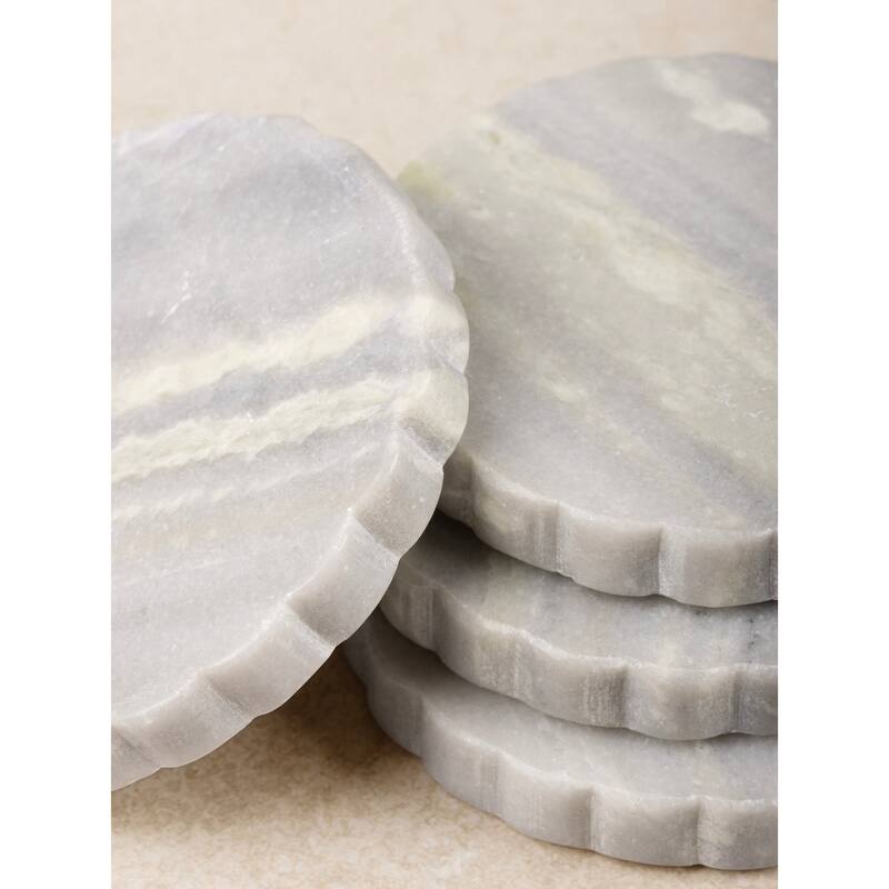 Sierra Green Onyx Coasters - Set of 4