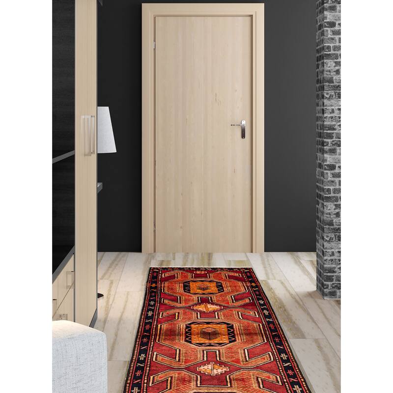 ECARPETGALLERY Hand-knotted Konya Anatolian Red Wool Rug - 3'1 x 9'4