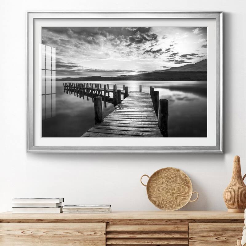 Evening Dock Premium Framed Print - Ready to Hang
