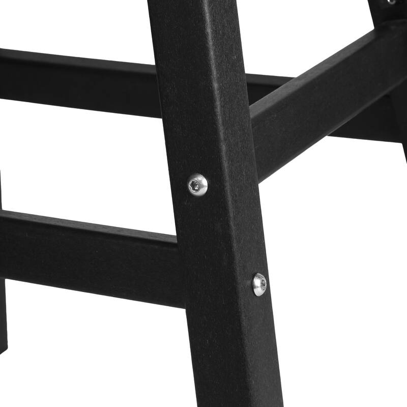 Laguna Hdpe All Weather Outdoor Patio 29" Saddle Seat Bar Stool (Set Of 3)