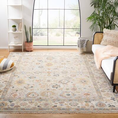 SAFAVIEH Hand-Knotted Samarkand Tawni Traditional Wool Rug