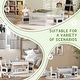 preview thumbnail 2 of 8, 3 Piece Kids Table and Chair Set, 2 in 1 Toddler Table and Chair Set with Reversible Tabletop Blackboard, Storage & Bookshelves