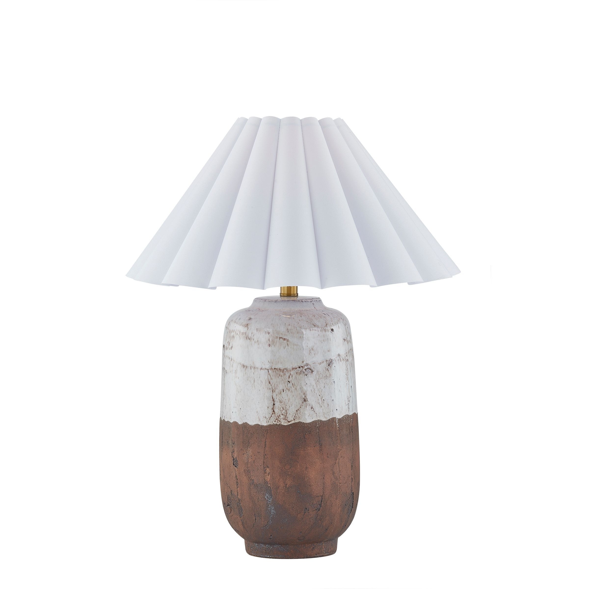 Sonoma 25" Table Lamp with Linen Shade, White