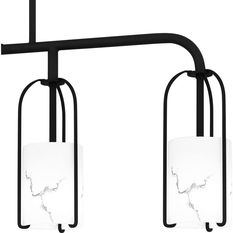 Fairbanks 4-Light Matte Black Island Light