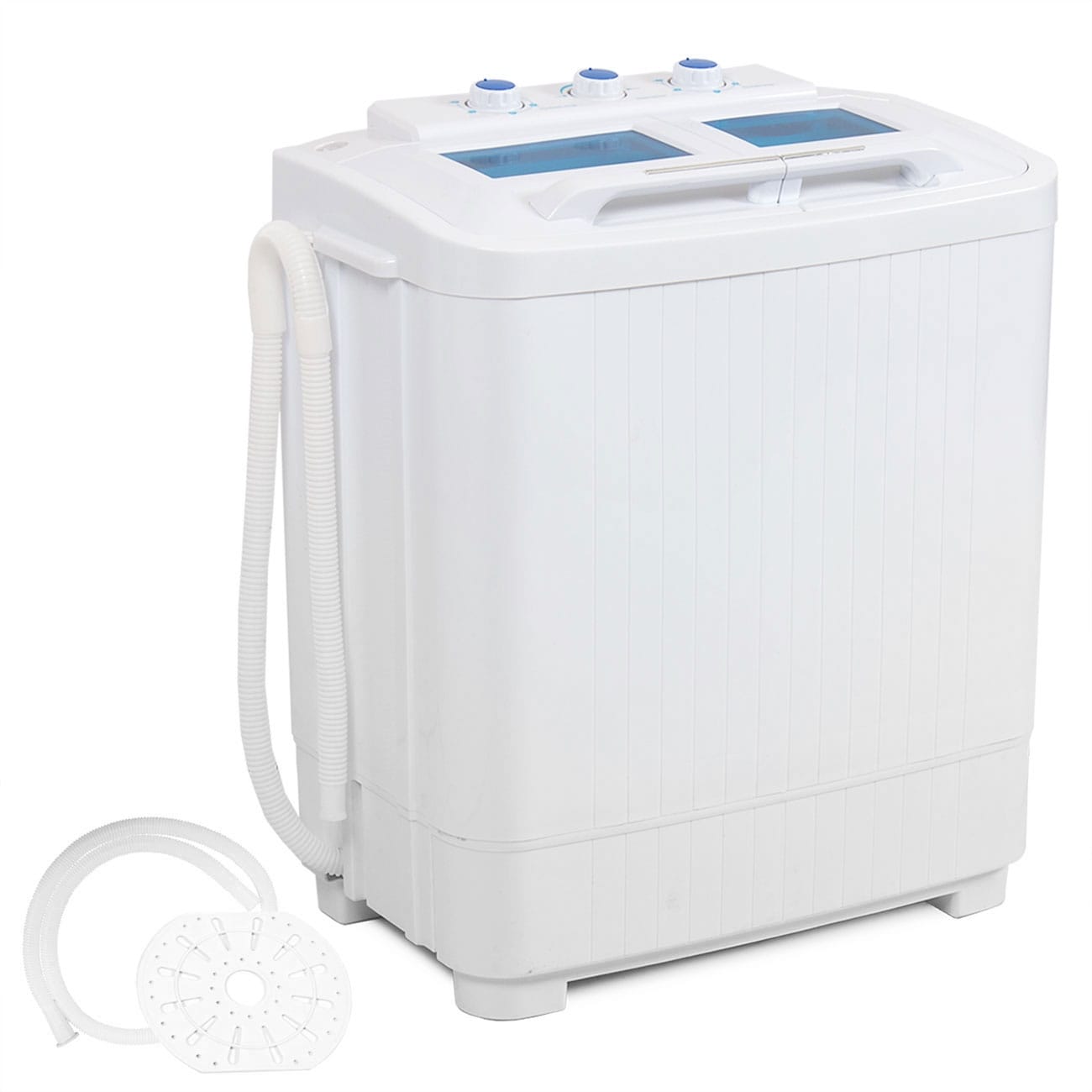 Della Electric Small Mini Portable Compact Washer Washing Machine 33L Washer 16L Dryer