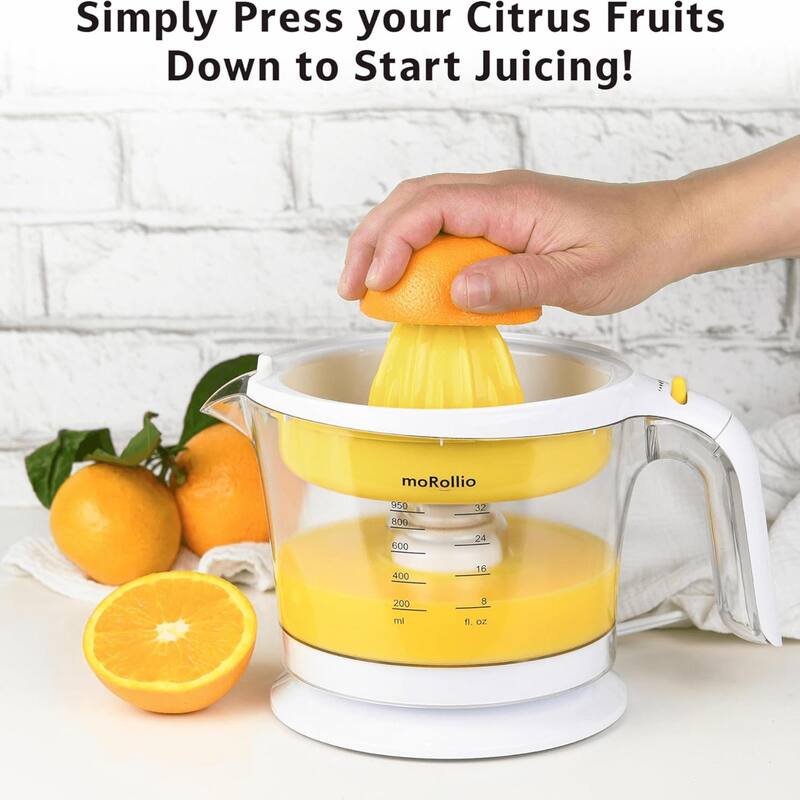 moRollio Compact 32oz Electric Citrus Juicer