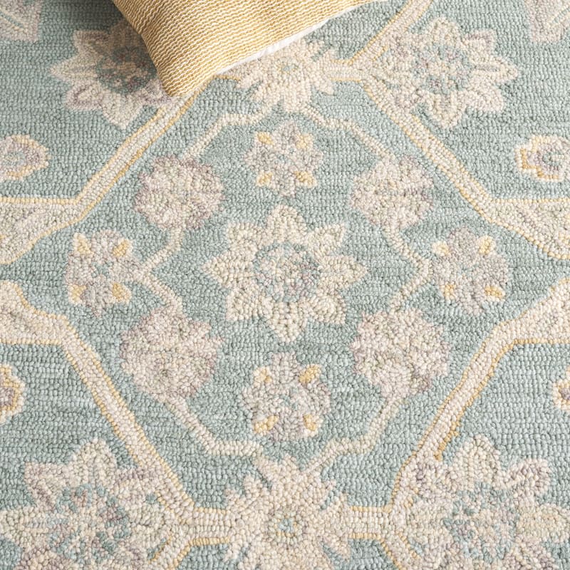 SAFAVIEH Handmade Blossom Eefke Modern Floral Wool Rug