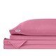 preview thumbnail 7 of 20, Crayola Cotton Percale Solid Color Sheet Set Pink - Full