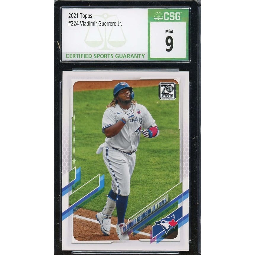 Vladimir Guerrero Jr 2021 Topps Baseball Card #224 Graded CSG 9 - 8'6" x 11'6"