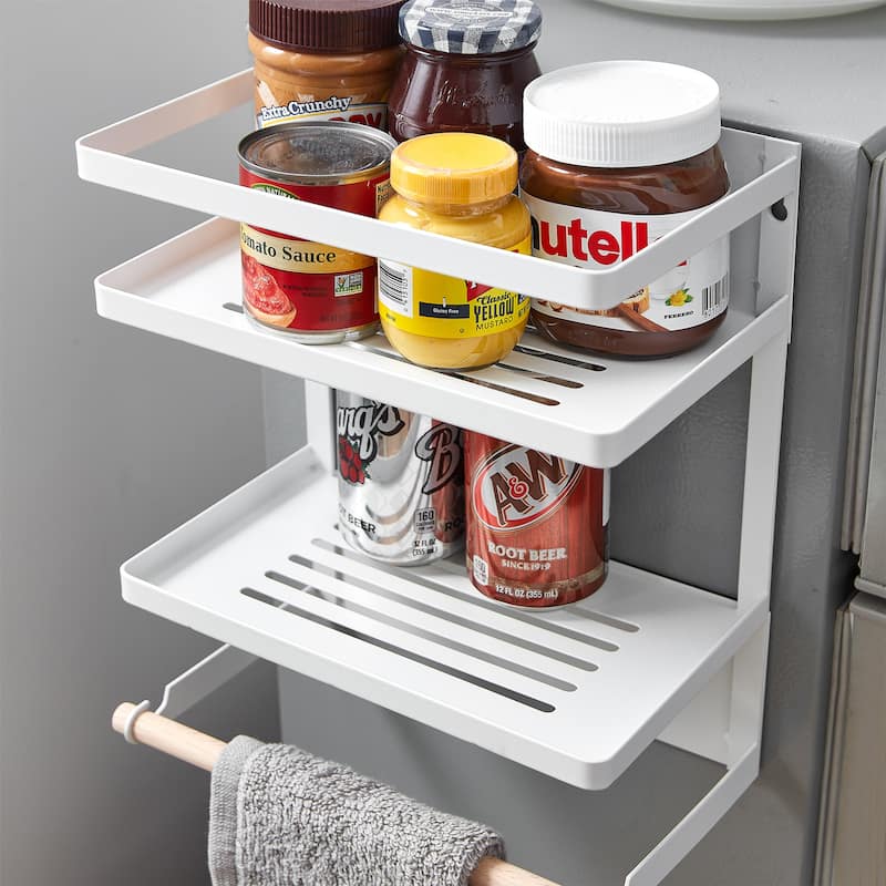 Suprima® Magnetic Fridge Organizer Shelves by DormCo