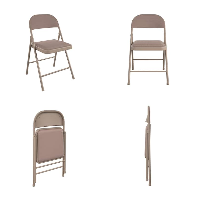 COSCO SmartFold Fabric Folding Chair, 4-Pack