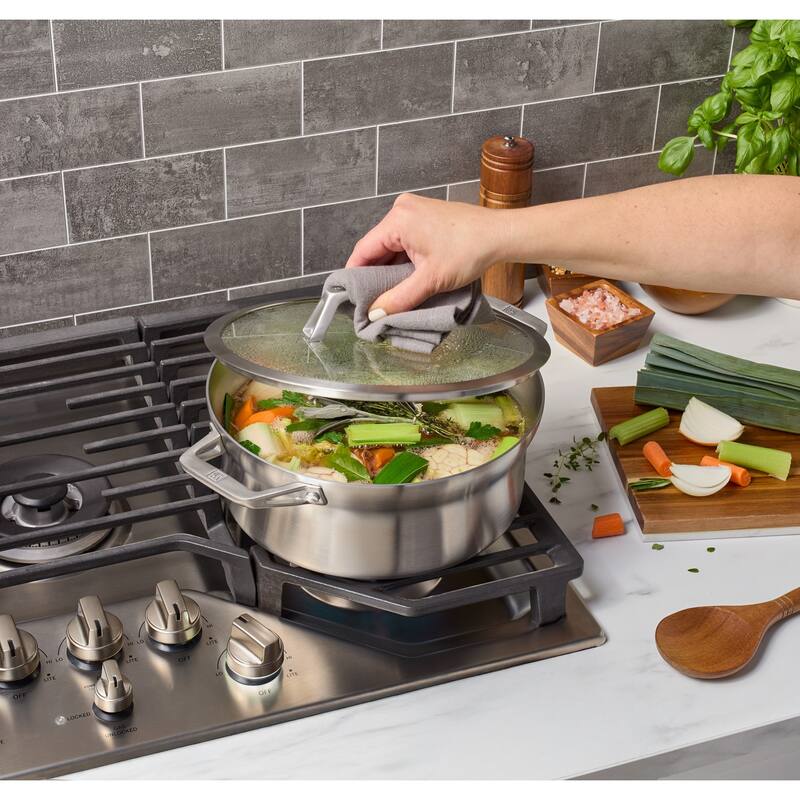 ZWILLING Motion Stainless Steel 5-qt Stainless Steel Dutch Oven with Lid