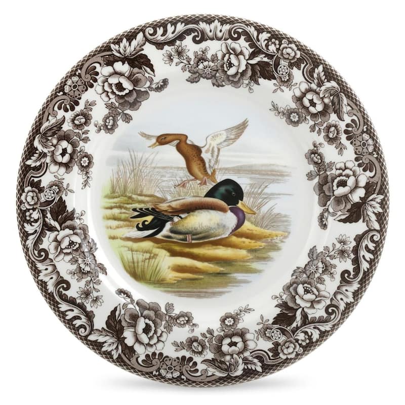 Spode Woodland Dinner Plate Birds Motif - 10.5 - Mallard