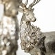 preview thumbnail 2 of 1, 17.5"H and 16.75"H Sullivans Regal Silver Deer Figurine - Set of 2, Christmas Decor