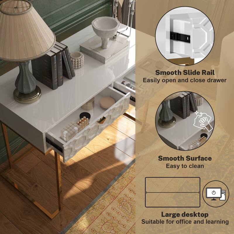 Side table with 2 drawers