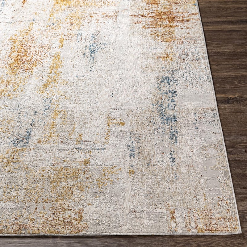Livabliss Rustic Carmel Abstract Area Rug