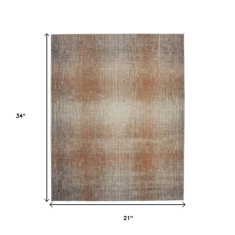 HomeRoots Abstract Industrial Rectangle Area Rug