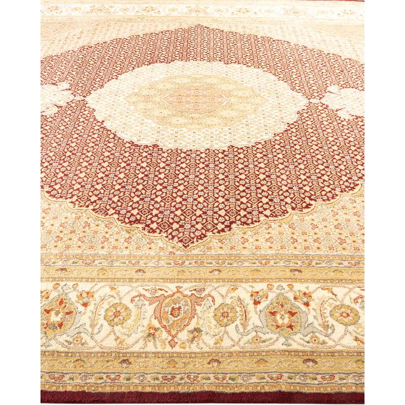 Overton Hand Knotted Wool Vintage Inspired Traditional Mogul Red Area Rug - 8 x 10