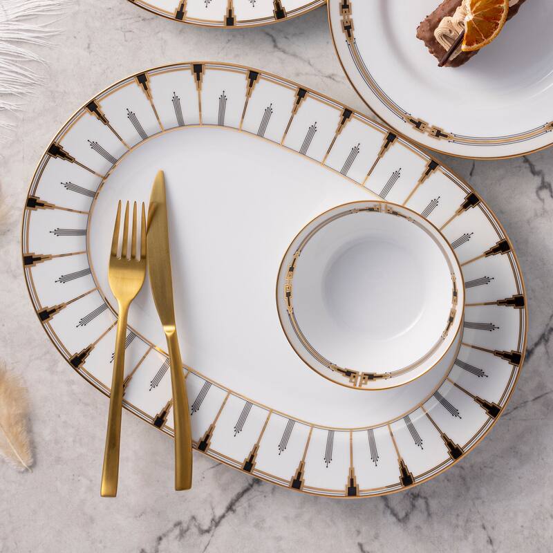 Empire Gold Oval Platter, 14"