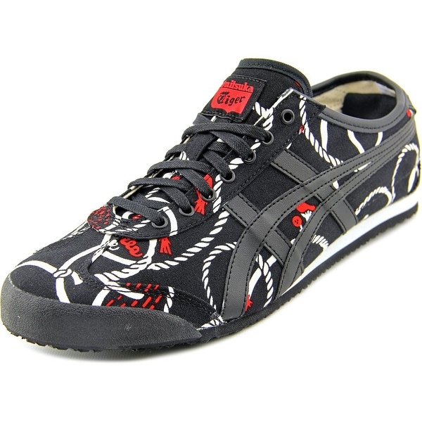 Onitsuka Tiger by Asics Mexico 66 Men Round Toe Canvas Black Sneakers