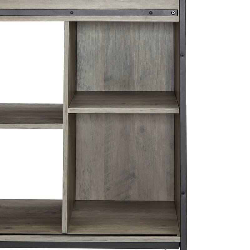 Anmytek 80 Gallon Heavy Duty Metal Aquarium Stand with Cabinet for Fish Tank Accessories Storage