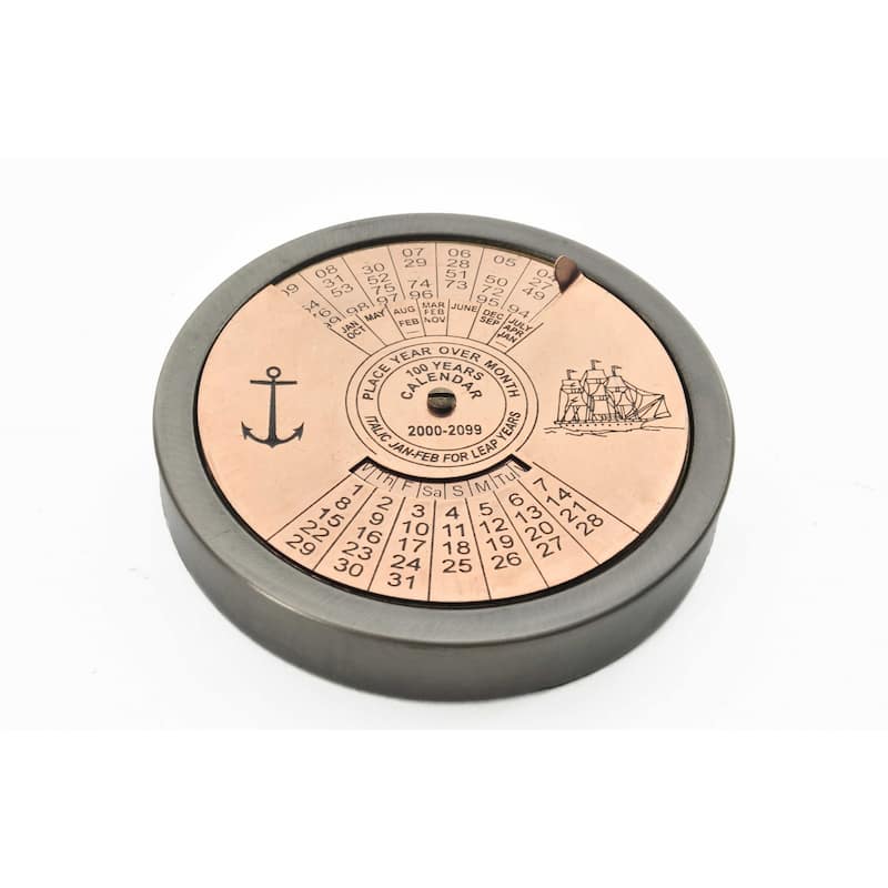 Set of 2 100 Year Calendar and Compass Quote